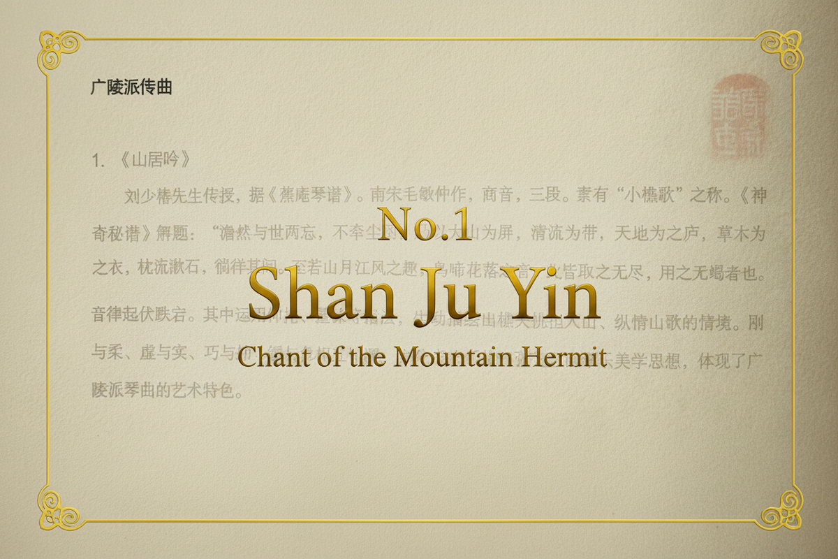 No.1 Shan Ju Yin — Chant of the Mountain Hermit