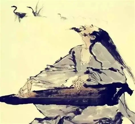 A qin player at the edge of silence