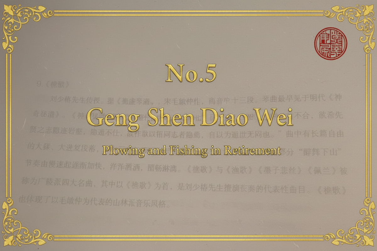 No.5 Geng Shen Diao Wei — Plowing and Fishing in Retirement