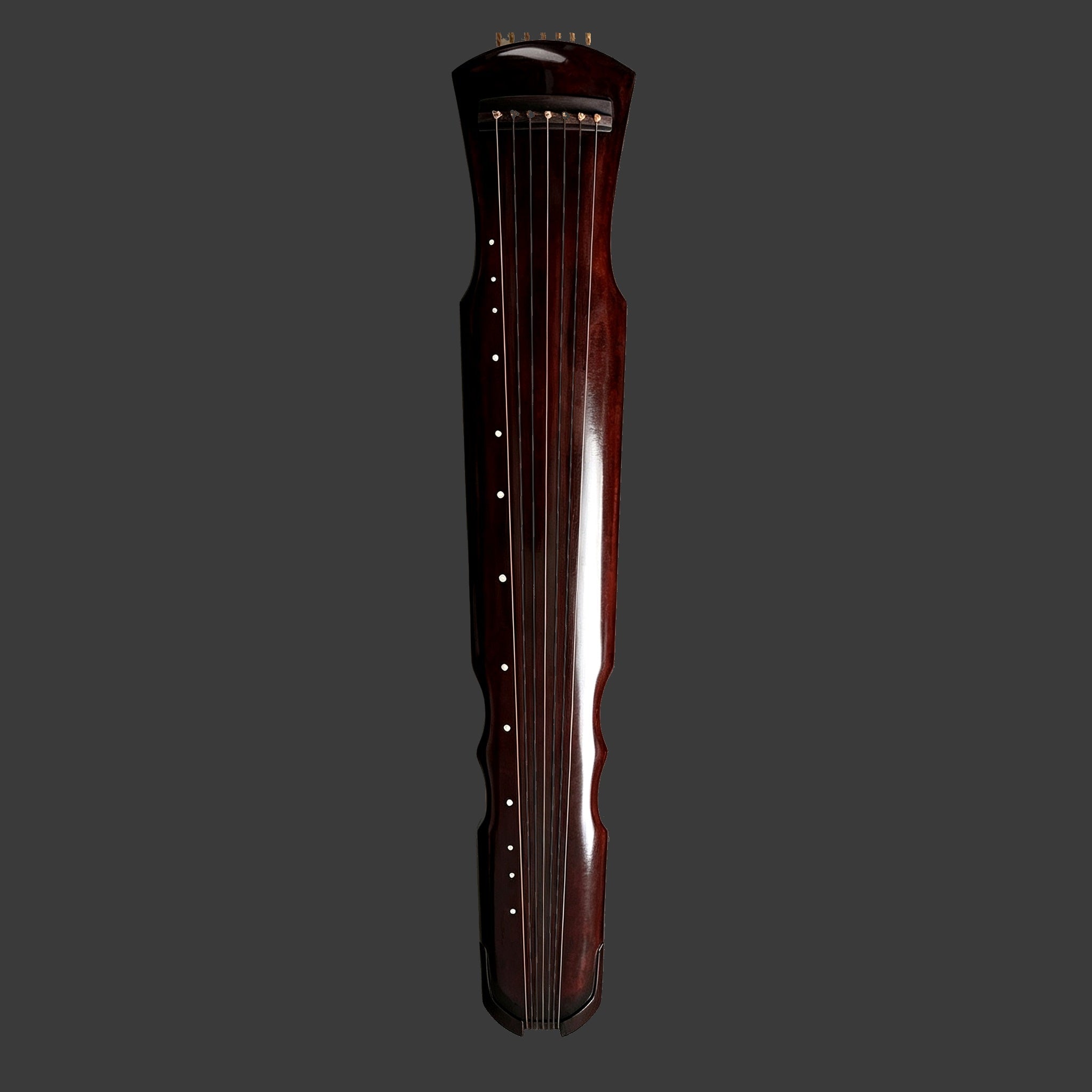 Jiuxiao Huanpei guqin – full front view, Tang Dynasty imperial replica