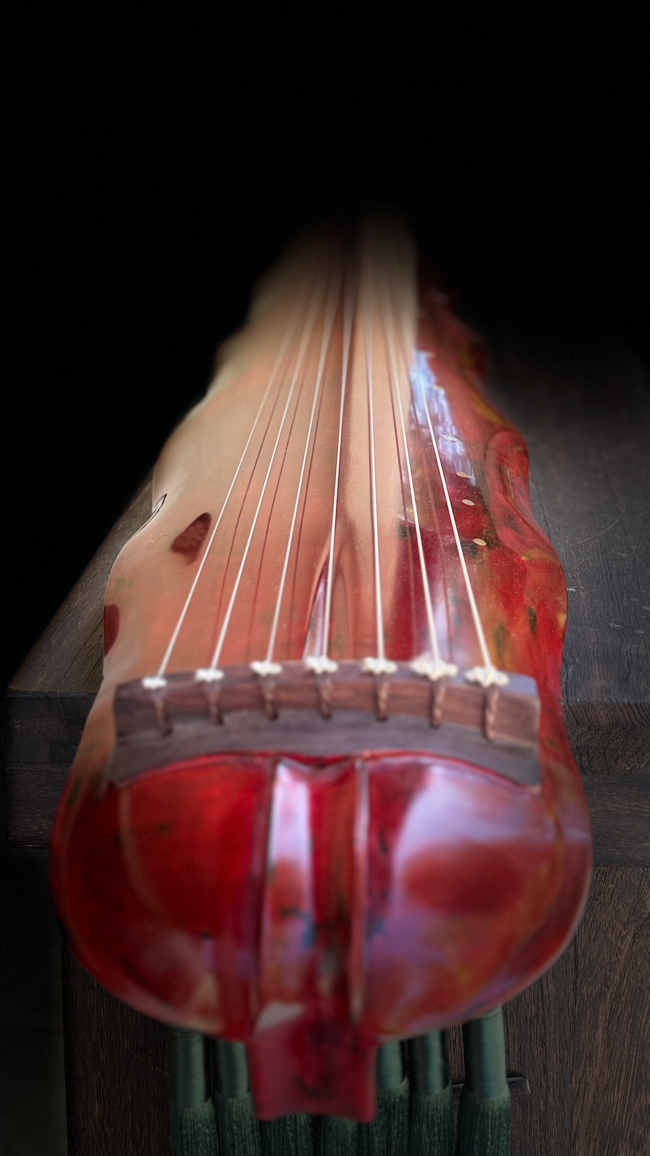 Banana Leaf style guqin / Banana Leaf guqin
