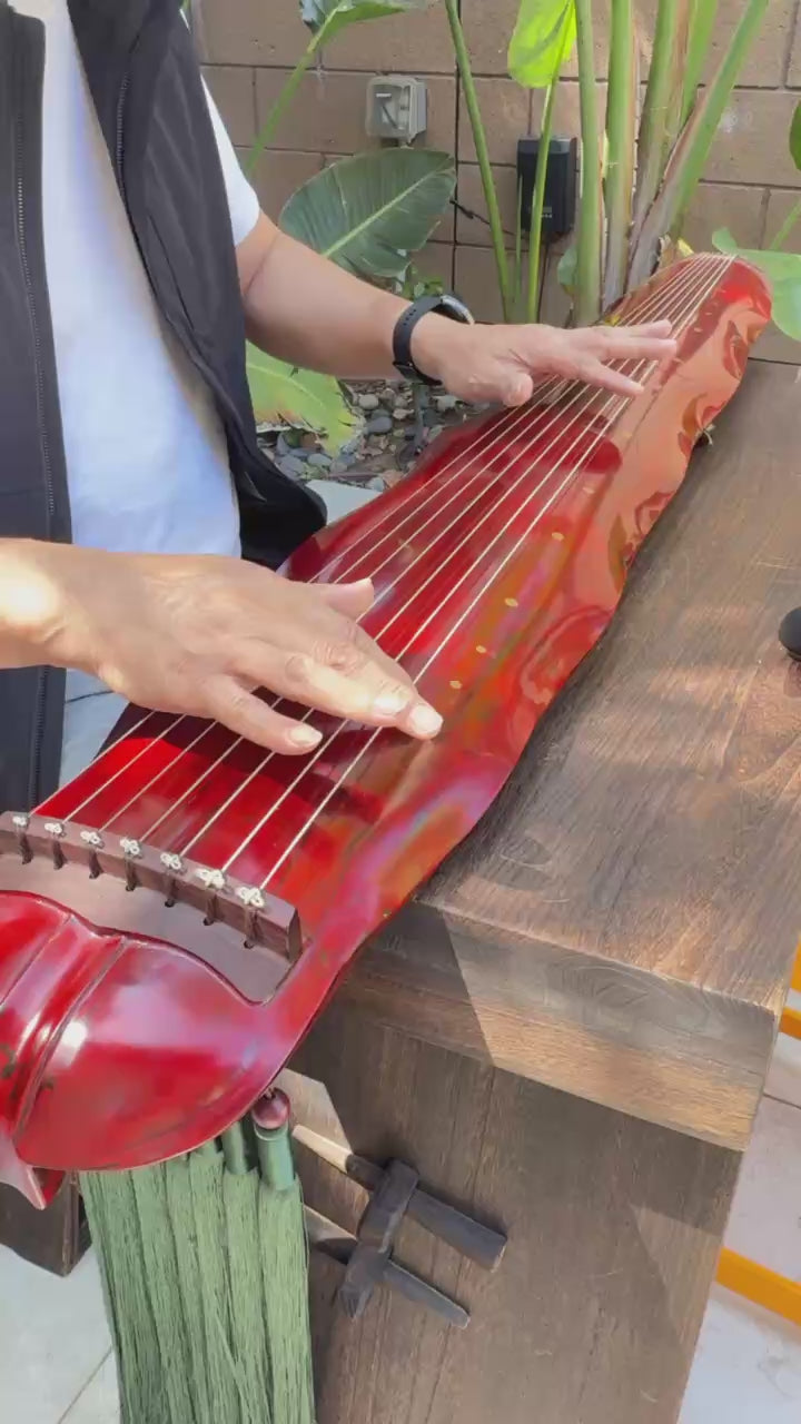 Banana Leaf style guqin / Banana Leaf guqin